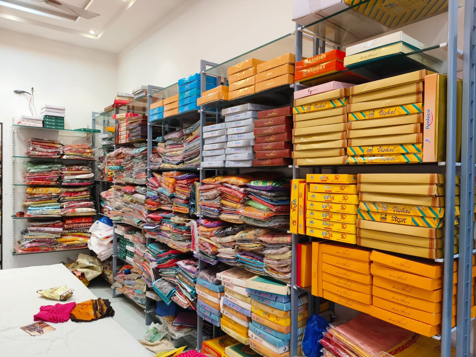 Store interior aisle